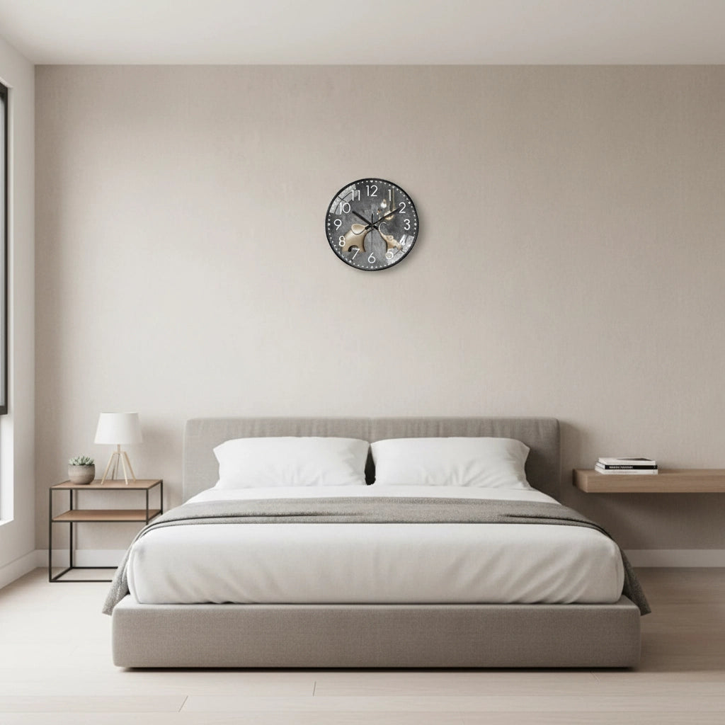 Horloge murale texture béton moderne Image