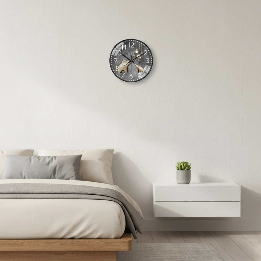 Horloge murale texture béton moderne Image