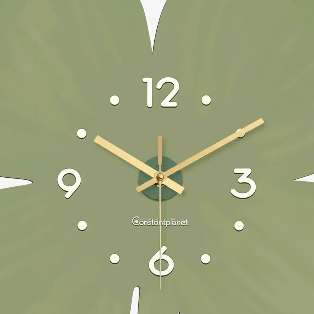 Horloge murale trèfle