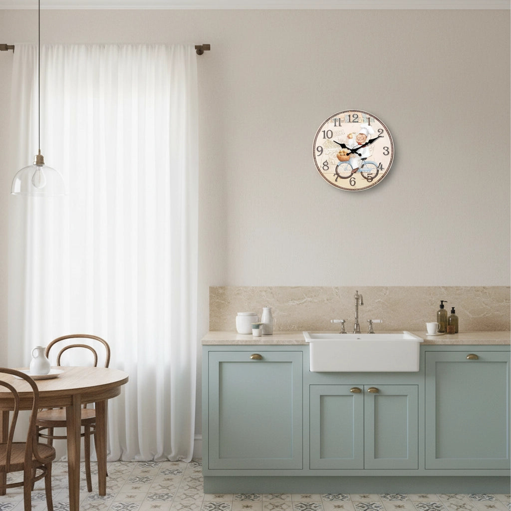 Horloge murale vélo Image