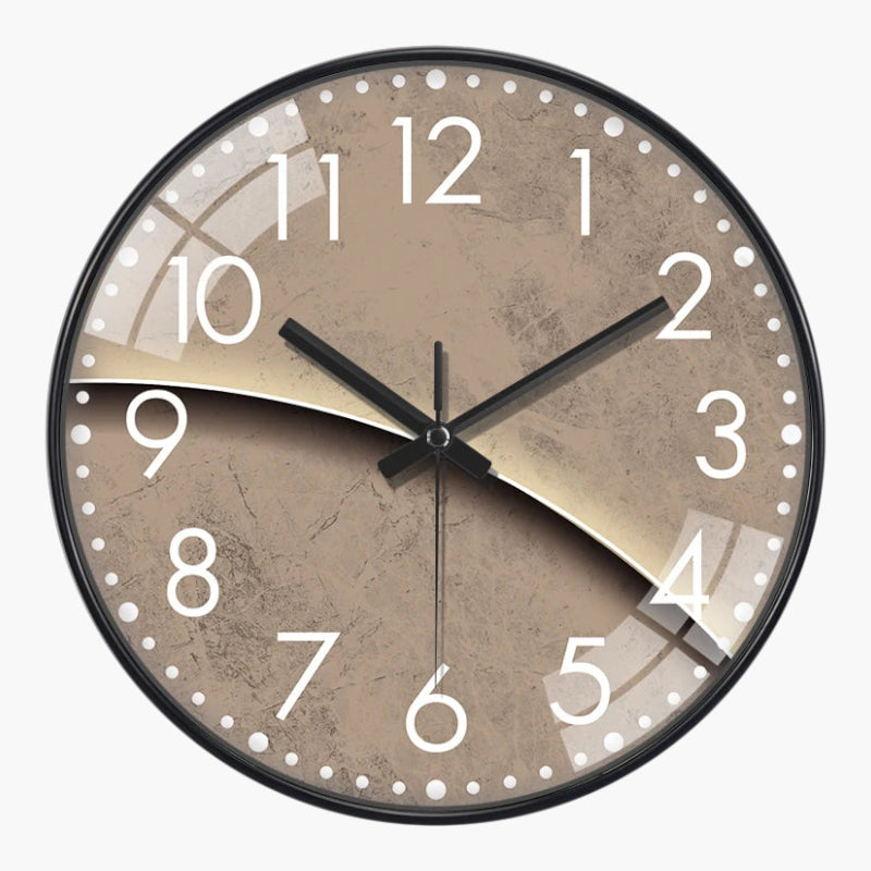 Horloge murale verre minéral abstrait A