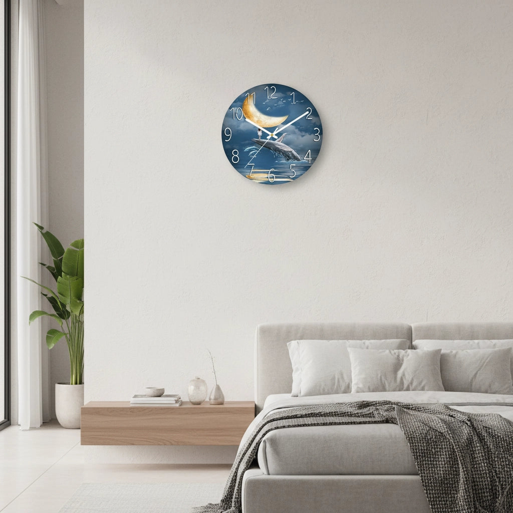 Horloge murale verre uv onirique Image