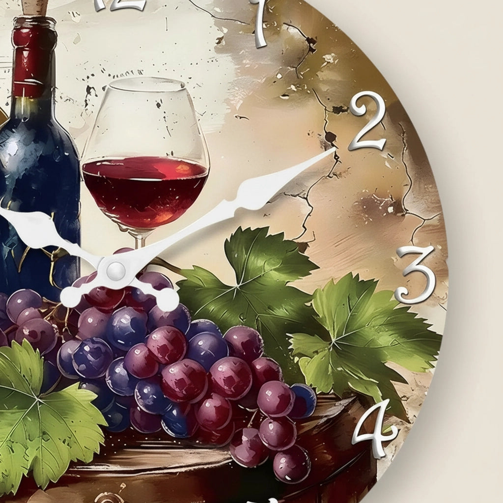 Horloge murale vin