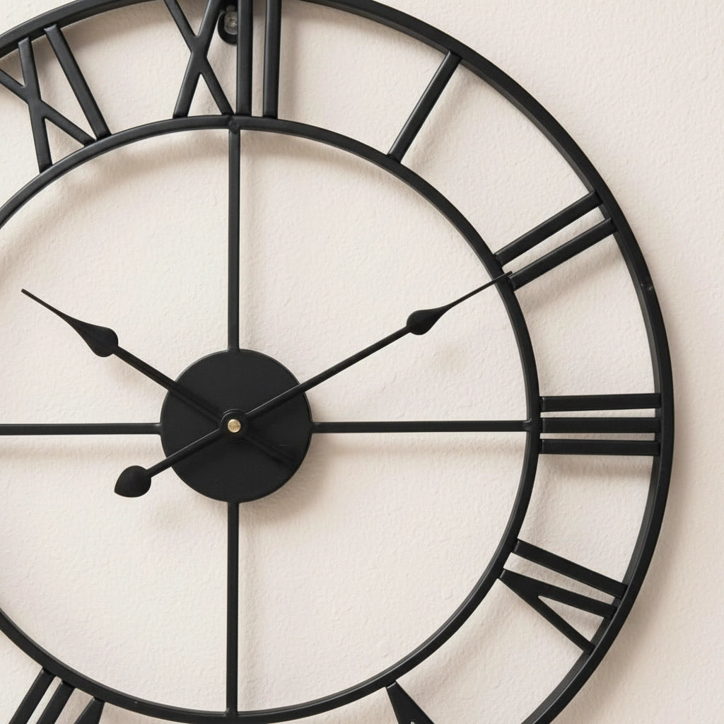 Horloge murale vintage métal