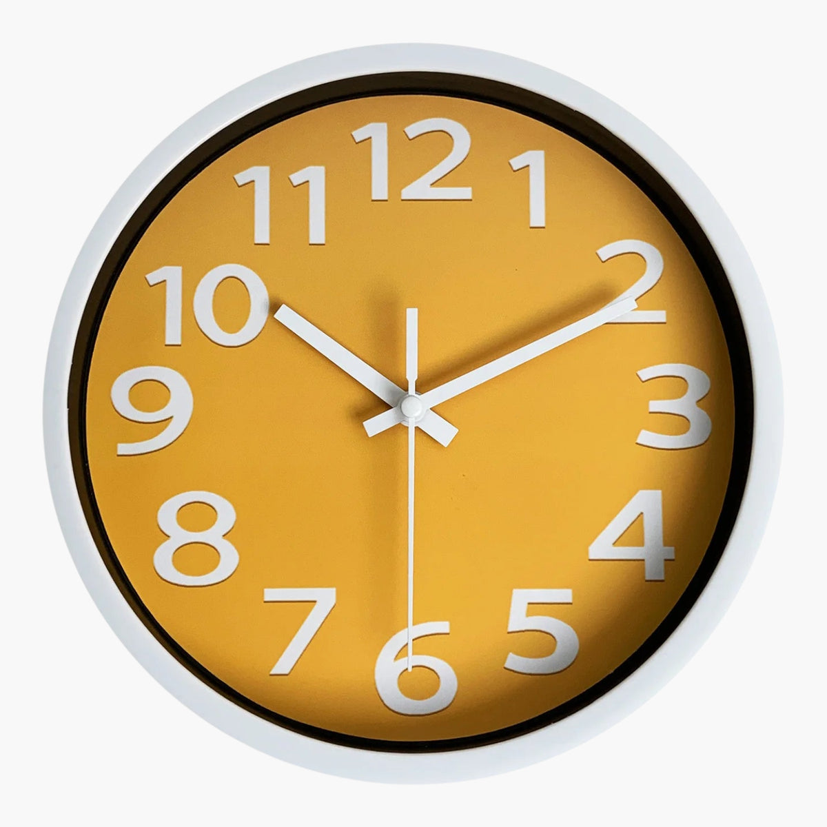 Petite horloge murale 20 cm Jaune 20 cm