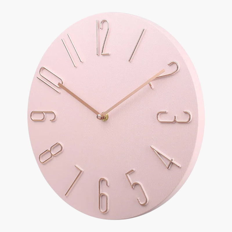 Petite horloge murale cuisine Rose 20 cm